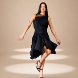 Cascade Dress Midnight silk