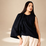 Drape Riverie Top Midnight lyocell