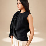 Drape Riverie Top Midnight lyocell