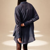 Embroidered Aura Shirt Ash silk