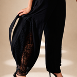 Embroidered Inlay Pants Midnight lyocell