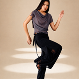 Embroidered Inlay Pants Midnight lyocell