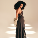 Engraved Muse Dress Ash silk-nylon
