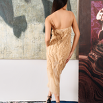 Etch Slip Dress Champagne nylon