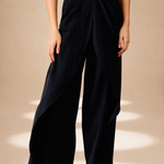 Front Drape Pants Midnight lyocell