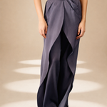 Front Drape Pants Ash lyocell