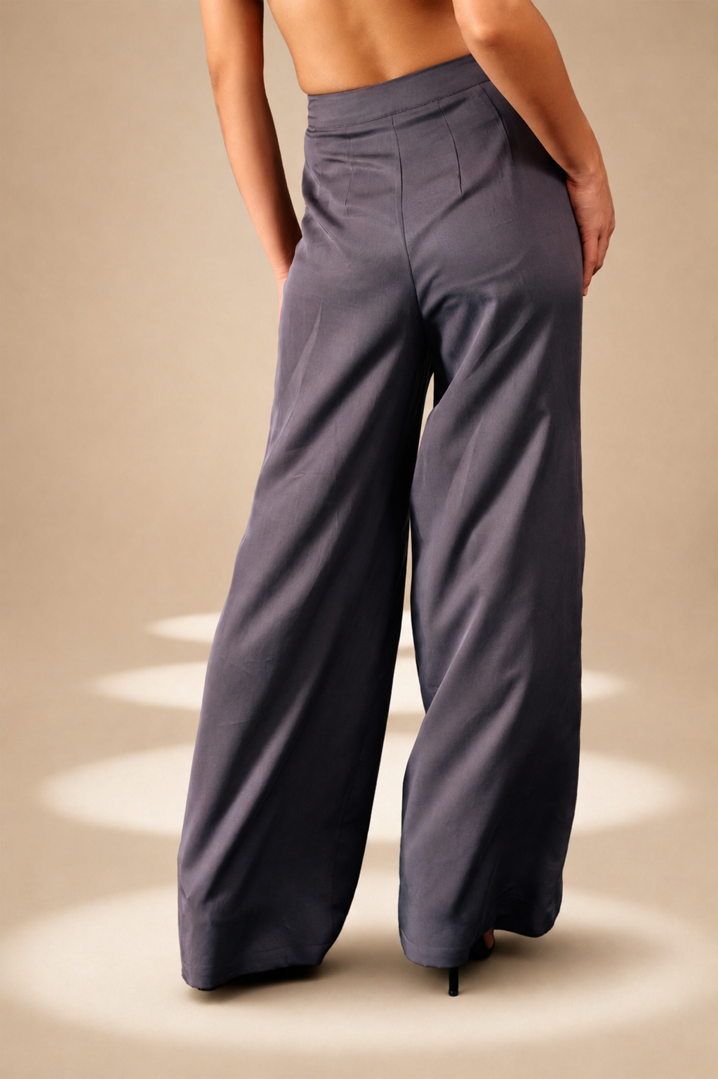 Front Drape Pants Ash lyocell