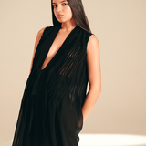 Front Open Overlay Midnight viscose