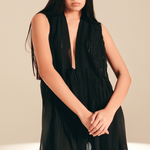 Front Open Overlay Midnight viscose