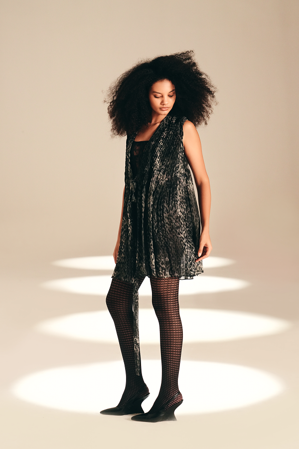 Front Open Overlay Feral viscose