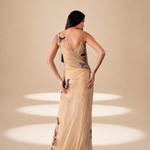 Inlay Dress Champagne nylon-mesh