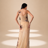 Inlay Dress Champagne nylon-mesh