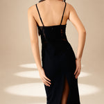 Interplay Dress Midnight textured-crepe