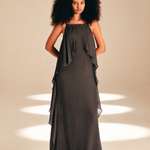 Lateral Slip Dress Ash viscose