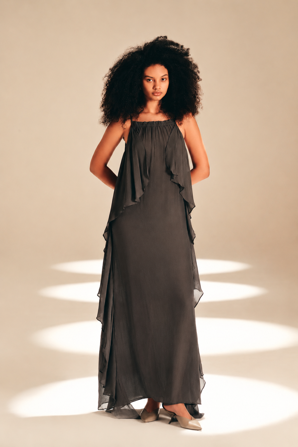Lateral Slip Dress Ash viscose