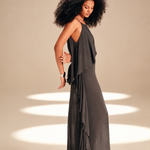 Lateral Slip Dress Ash viscose
