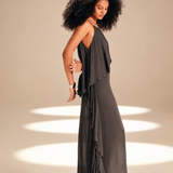 Lateral Slip Dress Ash viscose