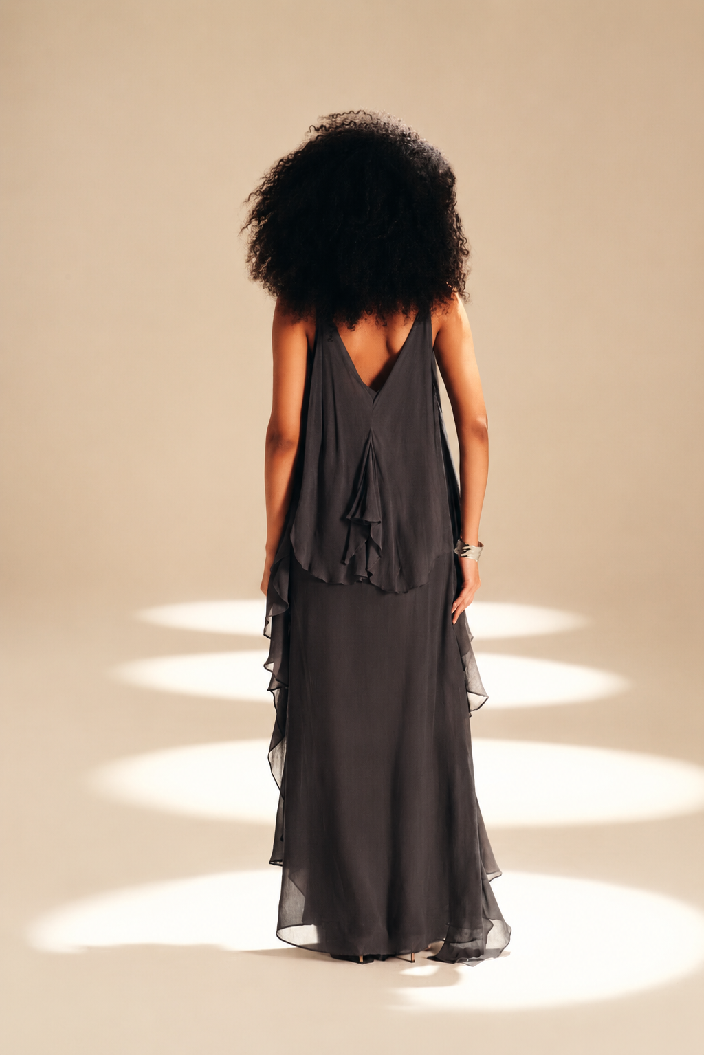 Lateral Slip Dress Ash viscose