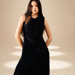 Layered Dress Midnight viscose