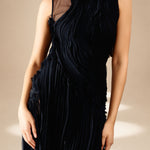 Layered Dress Midnight viscose