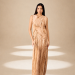 Layered Dress Champagne viscose