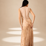 Layered Dress Champagne viscose