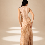 Layered Dress Champagne viscose