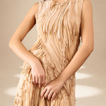 Layered Dress Champagne viscose