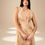 Layered Dress Champagne viscose