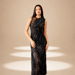 Layered Dress Feral nylon-mesh