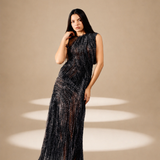 Layered Dress Feral nylon-mesh