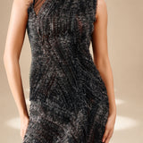 Layered Dress Feral nylon-mesh