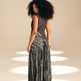 Layered Dress Dense Garden viscose
