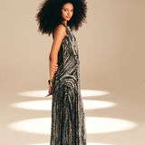 Layered Dress Dense Garden viscose