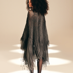 Openwork Muse Wrap Ash nylon-mesh