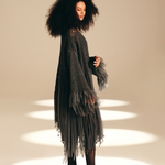Openwork Muse Wrap Ash nylon-mesh