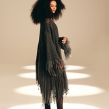 Openwork Muse Wrap Ash nylon-mesh