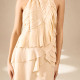 Panelle Mini Dress Champagne viscose