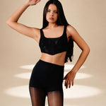 Threadscape Crop Corset Midnight nylon-mesh-viscose