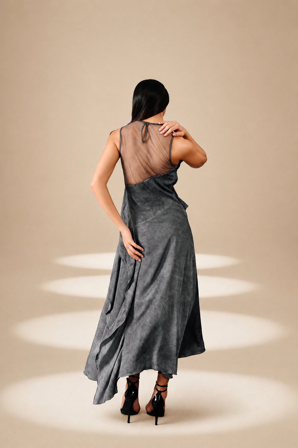 Washed Reverie Dress Ash orange-fibre-nylon