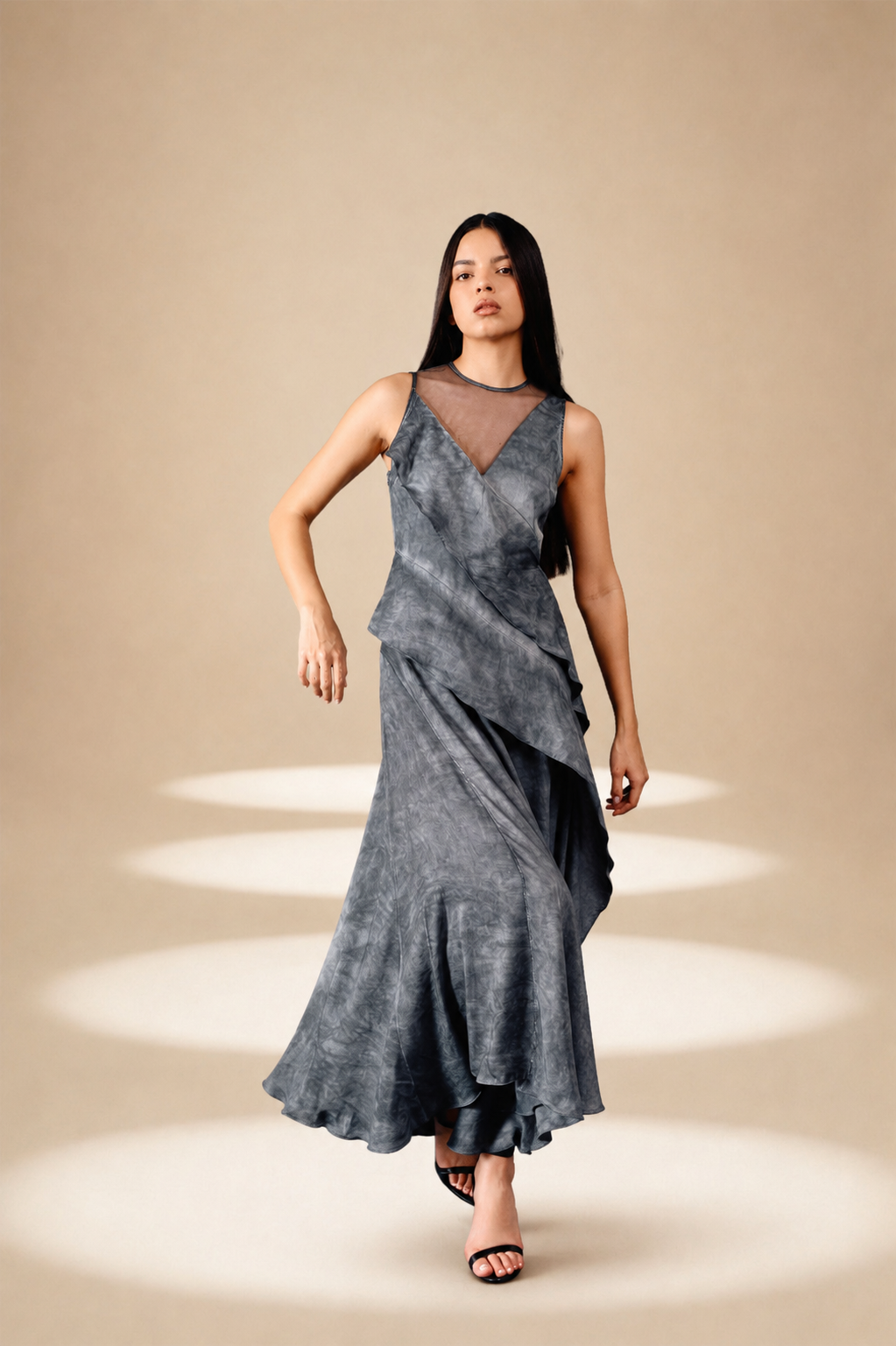 Washed Reverie Dress Ash orange-fibre-nylon