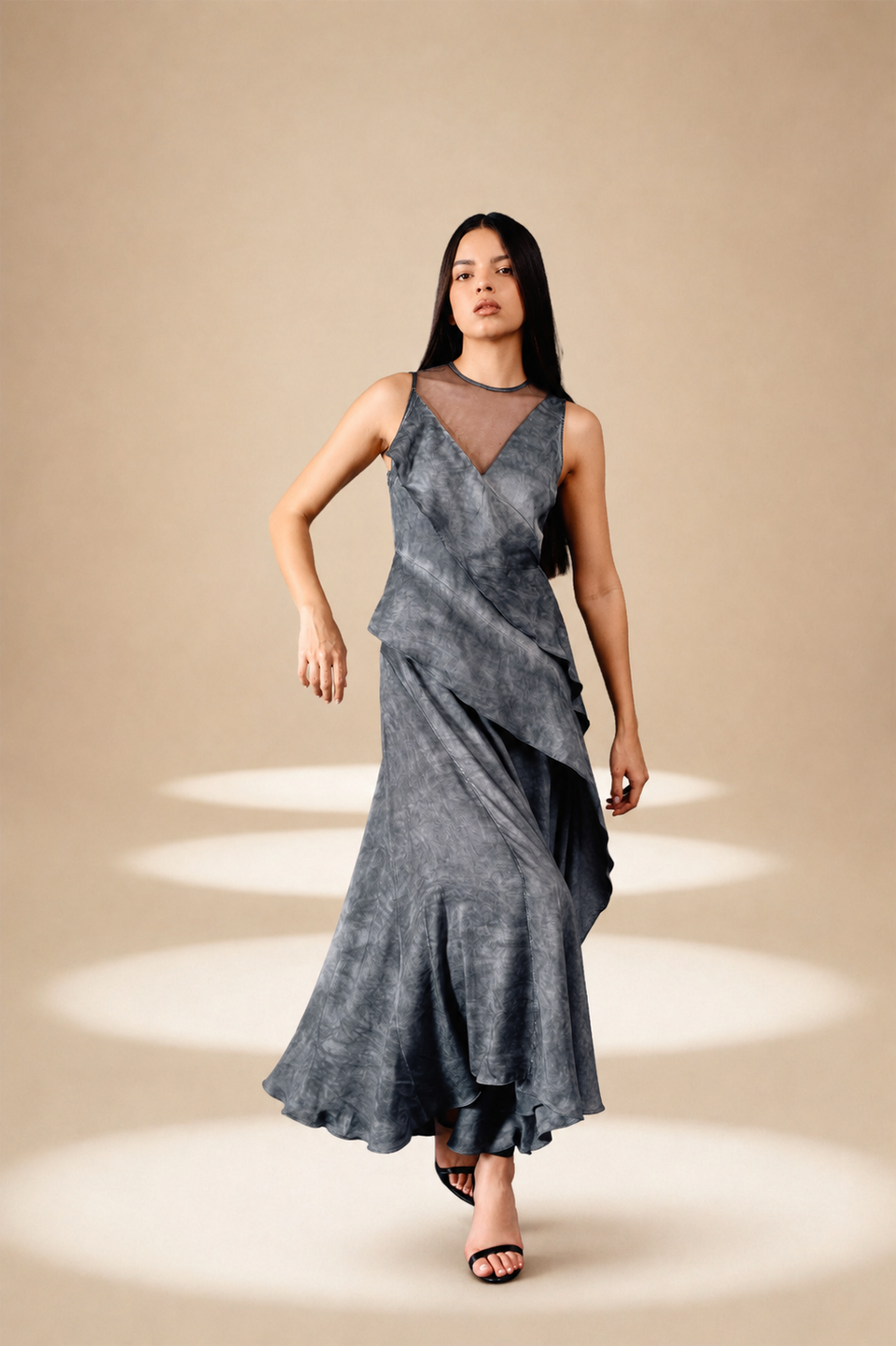 Washed Reverie Dress Ash orange-fibre-nylon